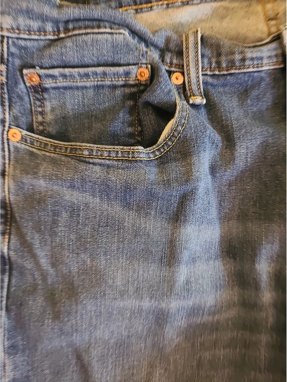 Levis 559 Jeans Mens 38x30  Relaxed Fit Straight Leg Stone Washed Blue Denim